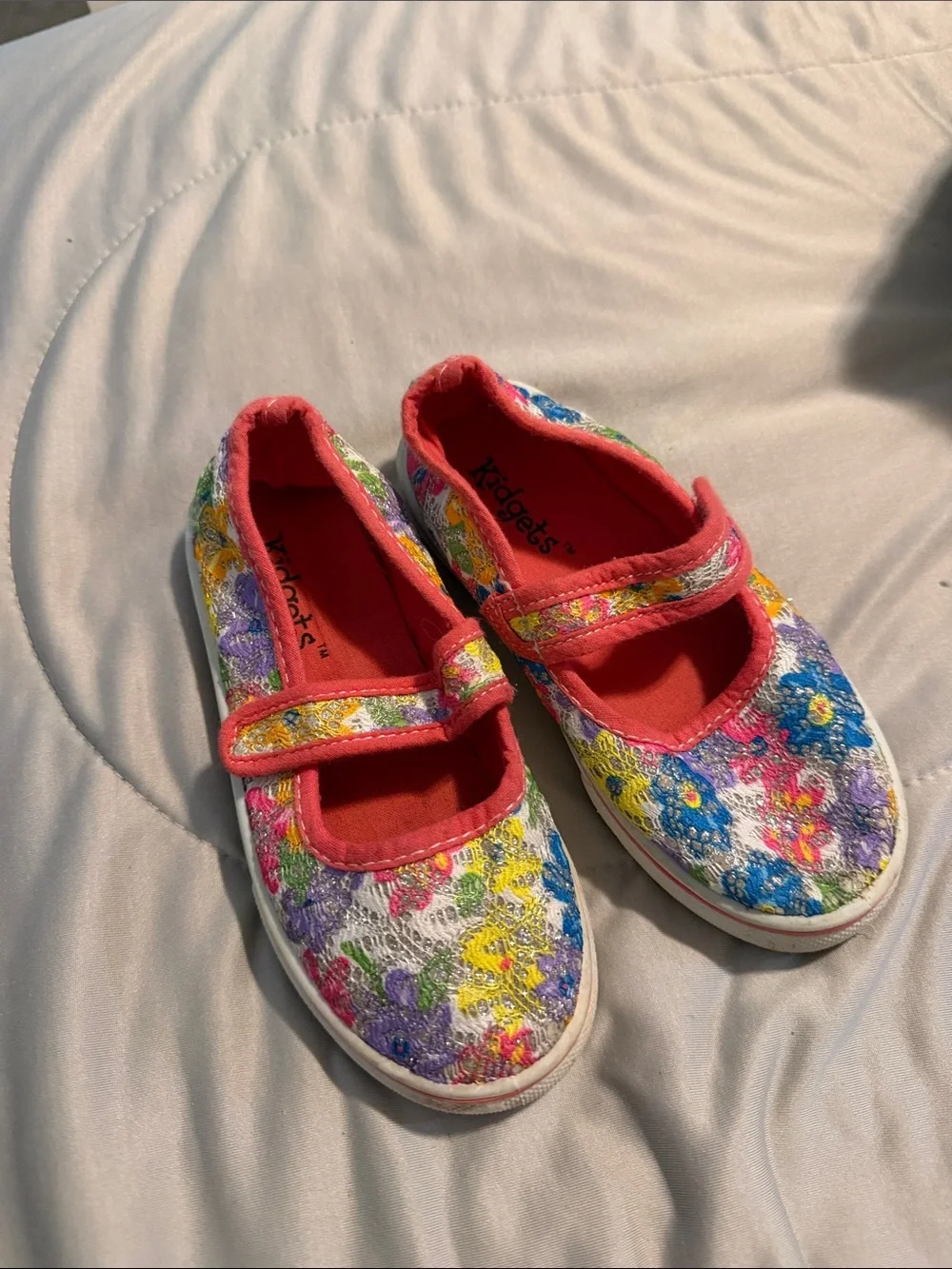 Kidgets Floral Mary Jane Shoes in Pink Multi